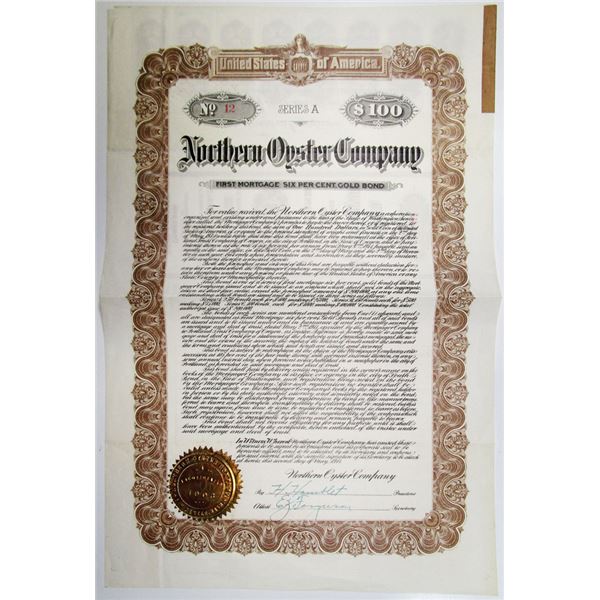 Northern Oyster Co. 1911 I/U Bond