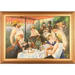  The Oarsmen Breakfast? after Renoir - Oil #2072187