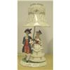 Image 1 : Elegant Porcelain Lamp Colonial Man Woman #2072248