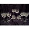 Image 1 : Set of 12 Beautiful Cut Crystal Goblets #2072447