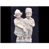 Image 1 : Dutch plaster Boy and Girl Figure C1915 #2072674