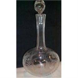 Fostoria Fern Cut Crystal Decanter #2072784