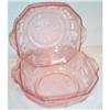 Image 1 : Two Pink Princess Depression Cereal Bowls #2072849
