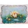 Image 1 : Hand Painted Prussia Water Lily Tray #2072858