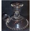 Image 1 : Candlewick Handled Chamber Candlestick, Candle #2072935