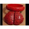 Image 1 : Vintage CHINESE cinnabar BRACELET buckle too #2073224