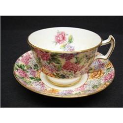 Hammersley Chintz Tea Cup & Saucer  #2087670