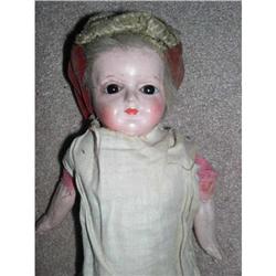 Early glass eyes Papier Mache Doll #2087682