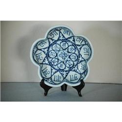 Chinese  blue  and  white  plum  flower  shape #2087880