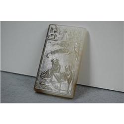 Well  Carved  Celadon  Jade  Pendant. #2087895