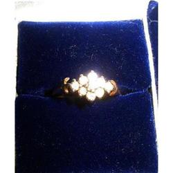 Vintage Diamond Cluster Ring 14K YG #2087925