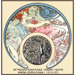 10 MUCHA VINTAGE ART NOUVEAU PENDANTS #2087942
