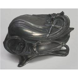 Rogers Bros Art Nouveau Silver Plt Powder Box #2088004