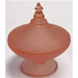 Brockwitz WILLOW Pink Pressed Glass Dresser #2088013