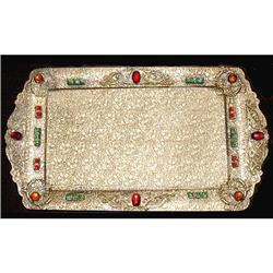 Jeweled Bronze Dresser Tray #2088048