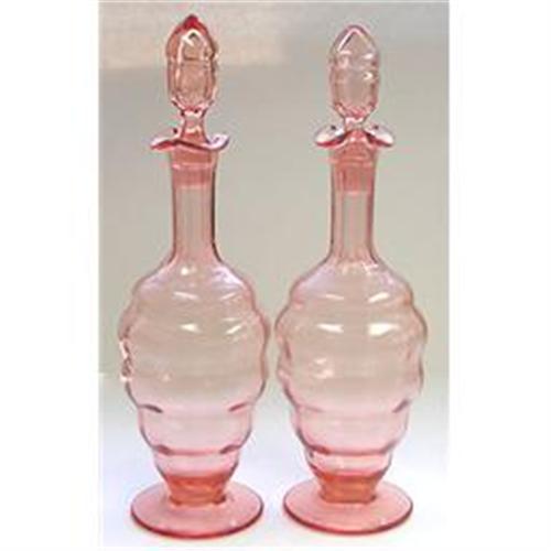 Pink Depression Glass Decanters (2) 2088121