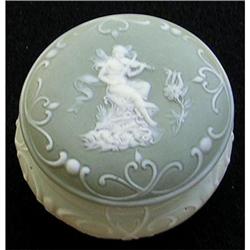 Schafer & Vater Jasperware Fairy w/ Violin Jar #2088152