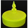 Image 1 : Tiffin MILADY Vaseline Depression Glass Powder #2088181