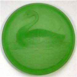 SWIMMING SWAN Art Deco Glass Powder Jar (Sml) #2088185