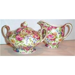 Royal  Winton Summertime Chintz Cream and Sugar#2088308