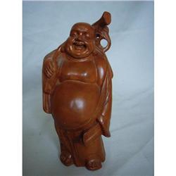 chinese carved boxwood figure #2096996