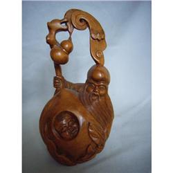 chinese carved boxwood figure #2096997