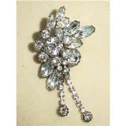 Clear Handset Rhinestone Brooch #2097018