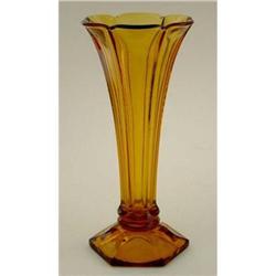 Val St. Lambert Amber Glass Vase #2097413