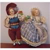 Image 1 : Doll Coth Metal Feet Foreign 4.5" Couple Dolls #2097615