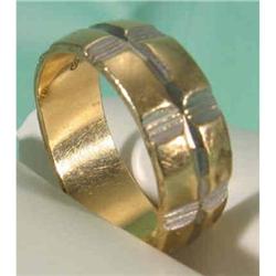 14k gold wedding band ArtCarved 7grammes #2097687