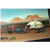 Image 1 : Signed Oil Painting of Navajo Landscape  #2097842