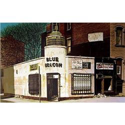John Baeder, Blue Beacon Diner, Serigraph #2106980