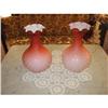 Image 1 : ANTIQUE SATIN GLASS VASES #2107078