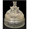 Image 1 : MY PET Clear Depression Glass Powder Jar #2107227