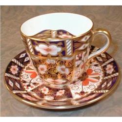 Imari ROYAL Crown DERBY Mustache CUP Saucer #2107446