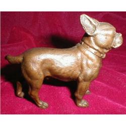 VIENNA Bronze BULLdog SIGNED AusTria -ANTIQUE- #2107478