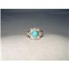 Image 1 : Victorian 18K Turquoise Seed Pearl Diamond Ring#2107584