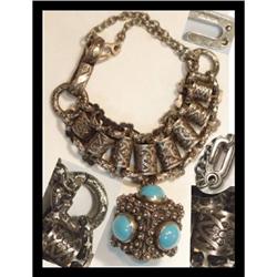 BOOKCHAIN Turquoise etruscan fob BRACELET #2107629