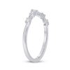 Image 3 : Baguette Diamond Chevron Band Ring 1/5 Cttw 14kt White Gold