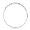 Image 3 : Diamond Stackable Bangle Bracelet 3/8 Cttw 10kt White Gold