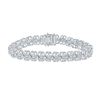 Image 1 : Diamond Heart Bracelet 1 Cttw Sterling Silver