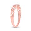 Image 3 : Diamond Curl Band Ring 1/10 Cttw 10kt Rose Gold