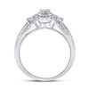 Image 4 : Diamond 3-stone Ring 1/4 Cttw 14kt White Gold