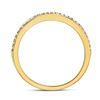 Image 4 : Diamond Anniversary Stackable Band Ring 1/8 Cttw 10kt Yellow Gold