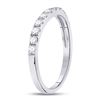 Image 3 : Diamond Single Row Band Ring 1/2 Cttw 10kt White Gold