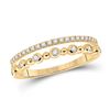 Image 1 : Diamond Band Ring 1/5 Cttw 10kt Yellow Gold