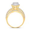 Image 3 : Diamond Marquise-shape Cluster Ring 1-3/4 Cttw 14kt Yellow Gold