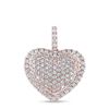 Image 1 : Diamond Heart Pendant 1-1/4 Cttw 14kt Rose Gold