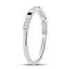 Image 3 : Black Color Enhanced Diamond Band Ring 1/10 Cttw 10kt White Gold