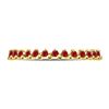 Image 2 : Ruby Single Row Stackable Ring 1/8 Cttw 10kt Yellow Gold